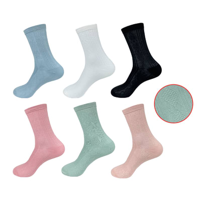 CALCETINES DE MUJER ALGODÓN PEINADO CON ROMBOS LISO1