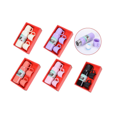 SET DE TERMO 600ML Y 2 TAZAS PARA AGUA1