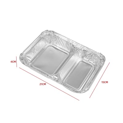 ENVASE DESECHABLE ALUMINIO DOBLE 21.5X15X4CM1