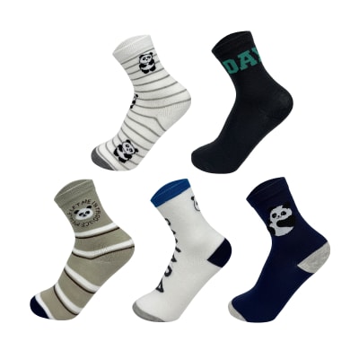 CALCETINES DE NIÑO CON DISEÑO DE PANDA PARA 3-6 AÑOS - DISEÑOS SURTIDOS1