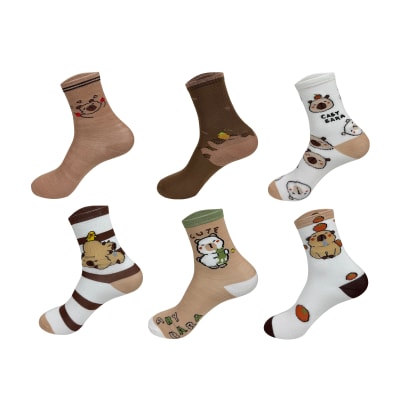 CALCETIN NIÑO DISEÑO CAPIBARA 3-6 AÑOS1