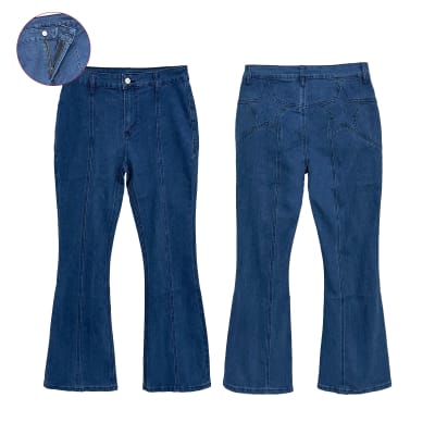 JEANS BOTA ANCHA MUJER TALLA | EMPAQUE DE 12 UNIDADES1