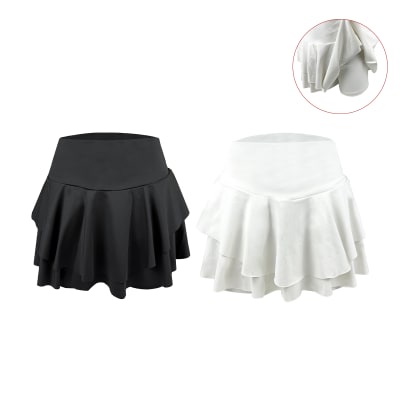 FALDA SHORT CAPAS PRETINA ANCHA MUJER TALLA M-L/L-XL/XL-XXL1