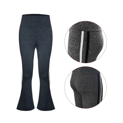 CALZA MUJER PALAZZO MELANGE LINEAS LATERALES BICOLOR TALLA M-L/L-XL/XL-XXL1