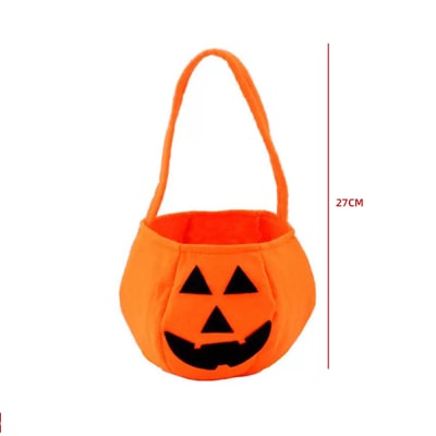 CANASTA CALABAZA TEXTIL PARA DULCES 27cm1