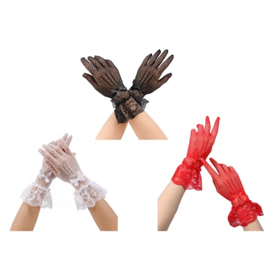 MANGA ENTREREJADA CON BRILLOS TALLA UNICA26CM1