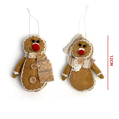 ADORNO NAVIDEÑO GALLETA JENGIBRE 12CM1
