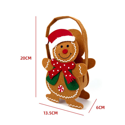 BOLSA DULCES NAVIDAD GALLETA HOMBRE JENGIBRE 13.5X6X20CM1