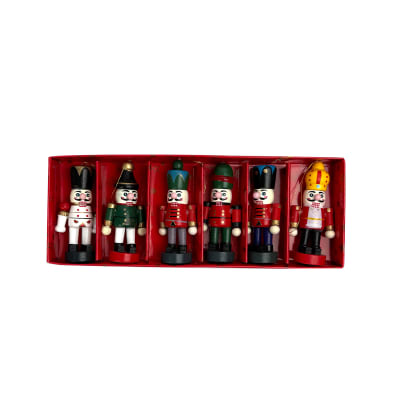 SET 6 ADORNO COLGANTES NAVIDAD CASNUECES CM 2.2X2,2X6cm1