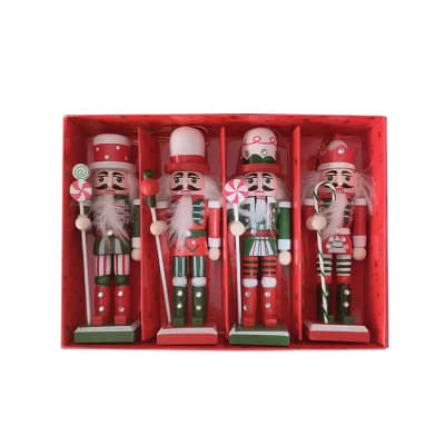 SET 4 ADORNO COLGANTES NAVIDAD CASNUECES 3.5X3X12.5CM1