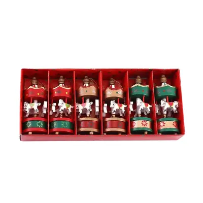 ADORNO COLGANTE NAVIDAD CARRUSEL 3.1X3.1X8.2CM1
