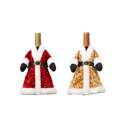 CUBRE BOTELLA NAVIDAD SANTA 17X24CM1