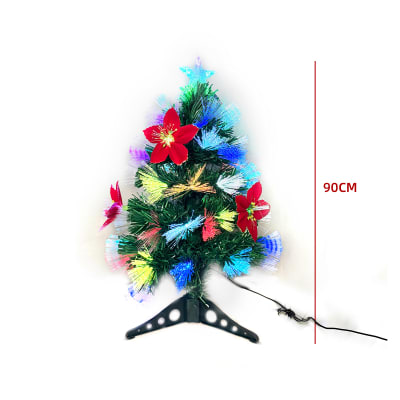 ARBOL NAVIDAD LUCES LED DESTELLOS 80T 90CM1