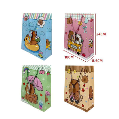 BOLSA DE REGALO CAPIBARA 18 X 8.5 X24 CMS1