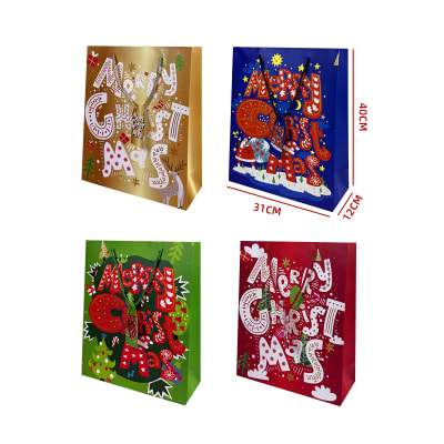 BOLSA DE REGALO DE NAVIDAD GRANDE 31*12*40CM1