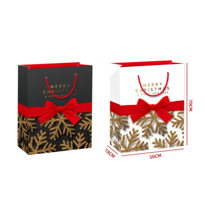 BOLSADE REGALO NAVIDAD COPOS GLITTER MEXTRAGRANDE 72X50X18CM1