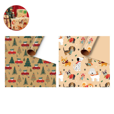 PAPEL DE REGALO NAVIDAD AUTO 50X70CM1