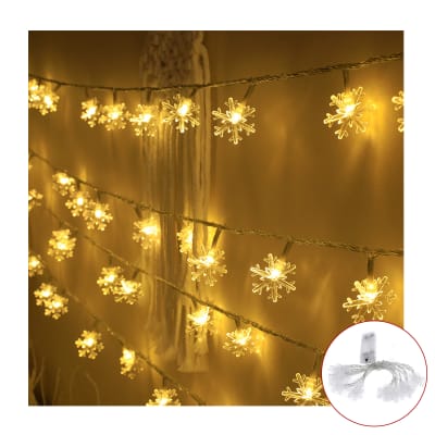 Guirnalda 20 luces a pila bola de nieve 3M1