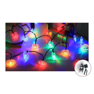Guirnalda 20 luces solares corazon 5M1