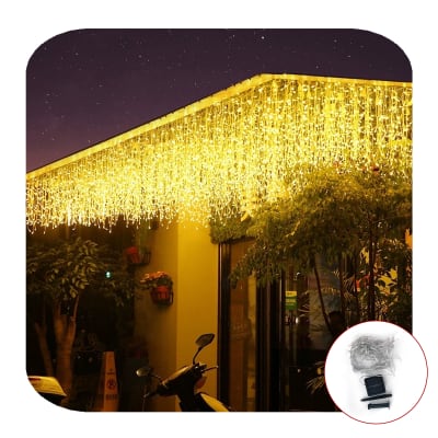 CORTINA DE 300 LUCES SOLARES 6M1