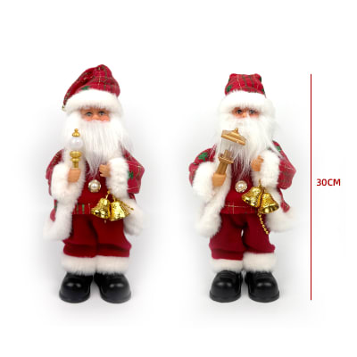 VIEJO PASCUERO MUSICAL MUEVE PIE MANO CON FAROL LUZ 30 CM1