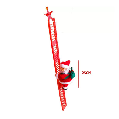 VIEJITO PASCUERO MUSICAL SUBE ESCALERA ROJA 25CM1