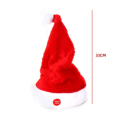 GORRO NAVIDAD BAILARIN CON MUSICA 33CM1