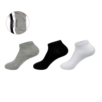 CALCETIN HOMBRE ALGODON PEINADO TOBILLO PACK*3 SIN COSTURA 40-431