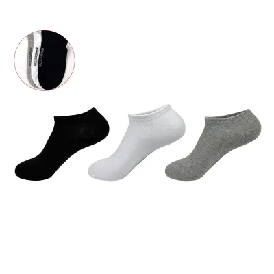 CALCETIN HOMBRE ALGODON PEINADO INVISIBLE PACKX3 SIN COSTURA 40-431