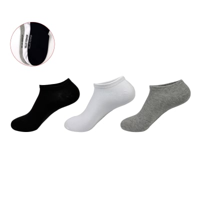 CALCETIN HOMBRE ALGODON PEINADO INVISIBLE PACK*3 SIN COSTURA 40-431