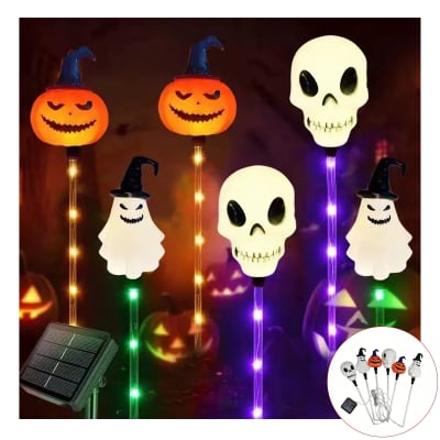LUCES SOLARES HALOWEEN JARDIN 6 PCS1
