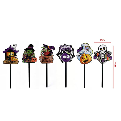 ADORNO JARDIN ESTACA HALLOWEEN MULTIPLE DISEÑO 75X25cm1