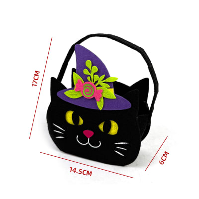 BOLSA DULCES HALLOWEEN GATO PAÑOLENCI 14.5X6X17CM1