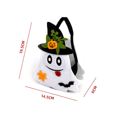 BOLSA DULCES HALLOWEEN FANTASMA PAÑOLENCI 14.5X6X19.5CM1