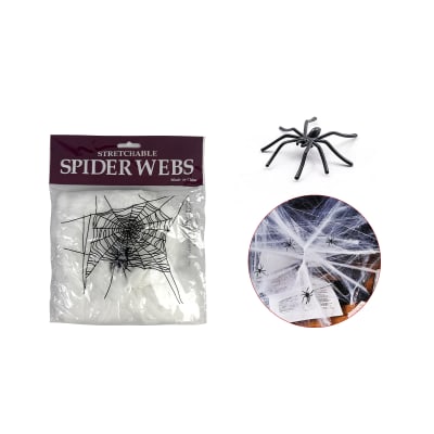TELARAÑA DECORATIVA BRILLA EN LA OSCURIDAD 20G1