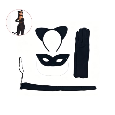 SET GATA NEGRA 4 PIEZAS 46X22cm1