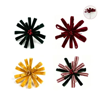 MOÑO DECORATIVO NAVIDEÑO VELVET 26CM1