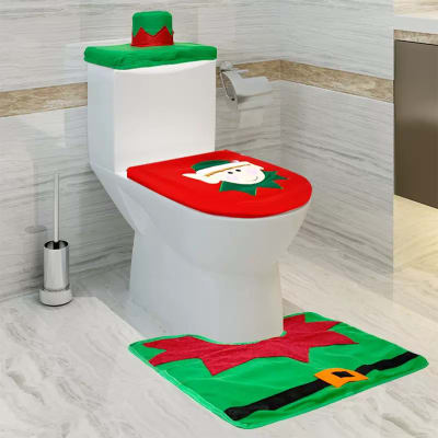 SET CUBRE WC NAVIDEÑO 3 PIEZAS - VENTA DE NAVIDAD1