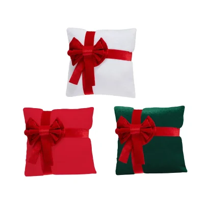 FUNDA DE COJIN NAVIDAD LAZO 42X42CM1