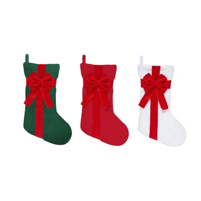 BOTA NAVIDAD LAZO 50CM1