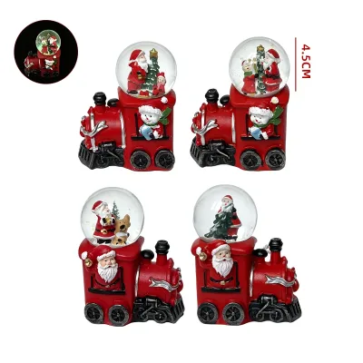 BOLA DE CRISTAL 4.5CM  TREN NAVIDAD1
