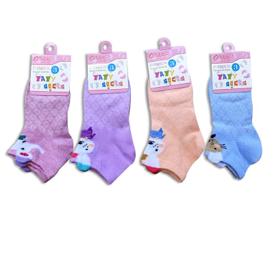 CALCETÍN DE BEBÉ NIÑA TOBILLO TALLAS 18-24 MESES | 12 UNI1