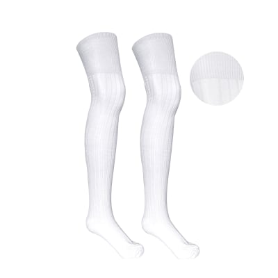 BUCANERAS ESCOLAR  BLANCO LINEA ACRILICA TALLA UNICA | 12 UNID1