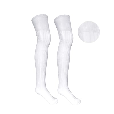 BUCANERAS ESCOLAR BLANCO LINEA ACRILICA TALLA 7-8 | 12 UNID1