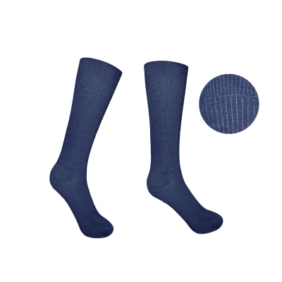 CALCETINES ESCOLAR LARGA AZUL BAMBÚ TALLA 10-111