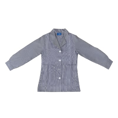 DELANTAL ESCOLAR CUADROS POLIAMIDA TALLA 6/8/10/12 | 12 UNID1