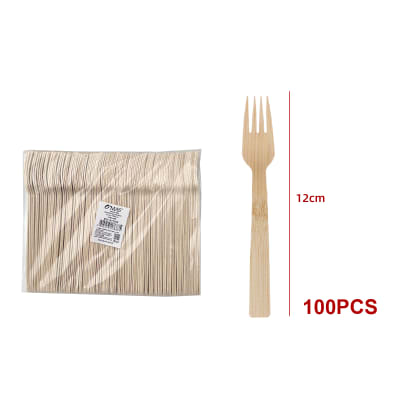 TENEDOR DE MADERA 14 CM 100 PCS1