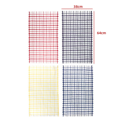 PAÑO DE COCINA CUADRILLE LISO CUADROS BLANCOS 38X64CM1