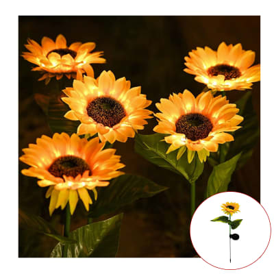 LAMPARA SOLAR GIRASOL 80CM1