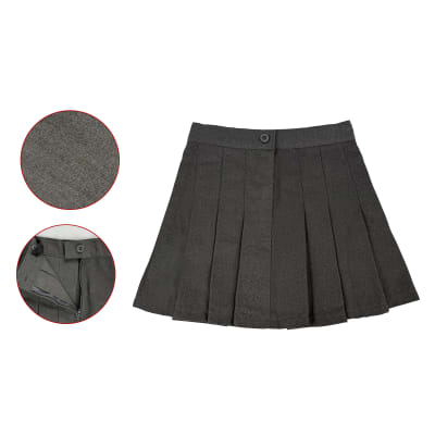 FALDA ESCOLAR GRIS NIÑA TALLA 6/8/10/121